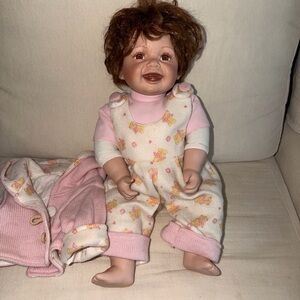 Adorable Pink and Cream Baby Doll